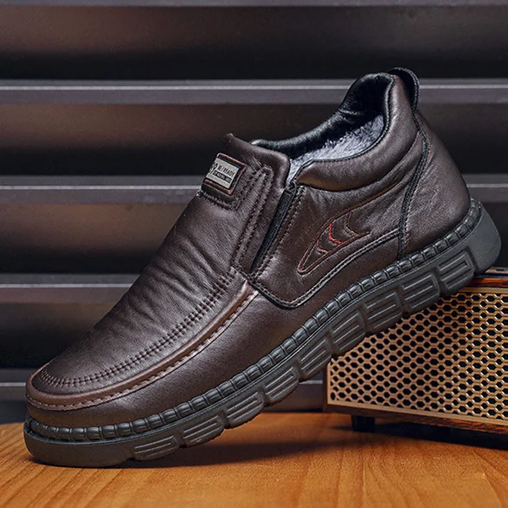 【45% OFF】 Warm, waterproof casual leather shoes for winter【Free shipping】