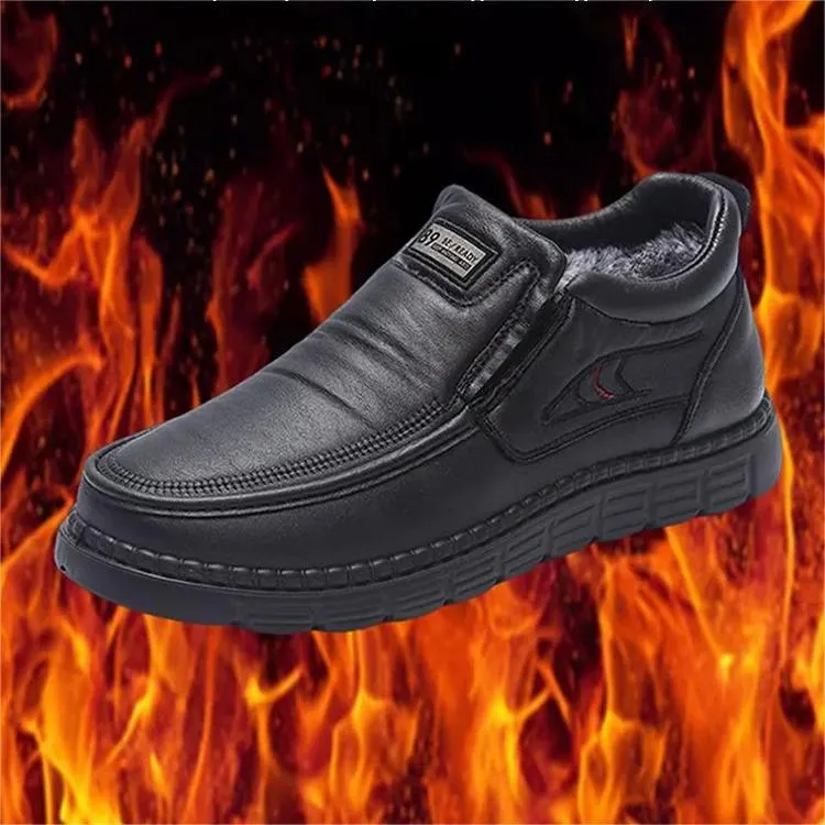 【45% OFF】 Warm, waterproof casual leather shoes for winter【Free shipping】