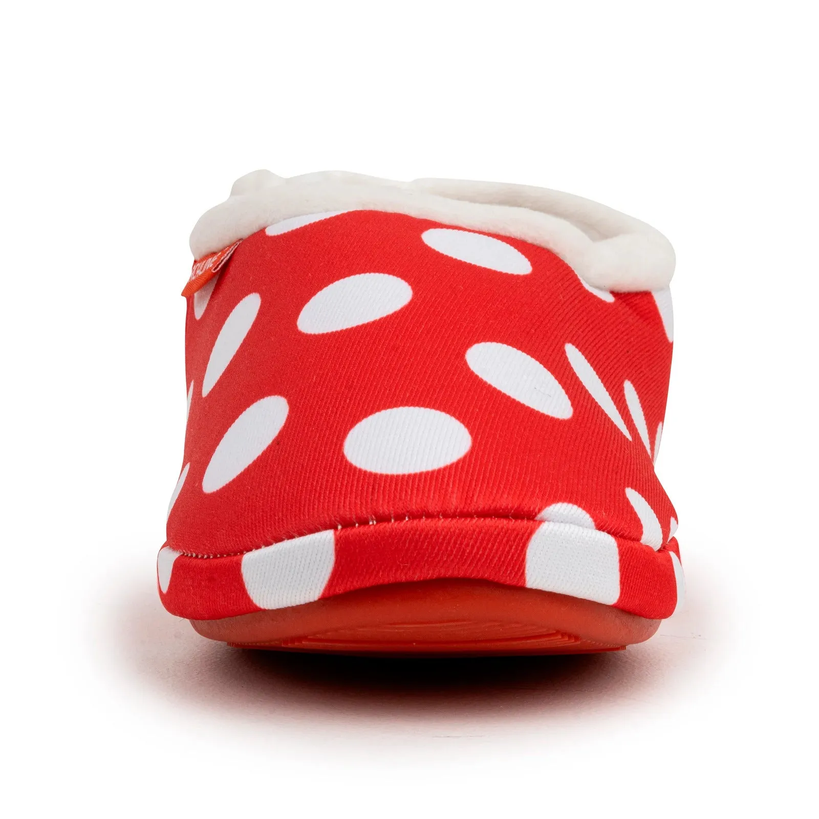 ARCHLINE Orthotic Slippers CLOSED Back Scuffs Moccasins Pain Relief - Red Polka Dots - EUR 36 (Womens 5 US)