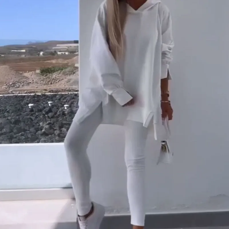  Autumn New Releases   Hooded Sweatshirt & Jogger Leggings 2-Piece Set