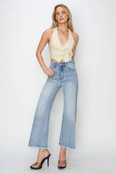 Aylin High-Rise Cropped Jeans | Risen