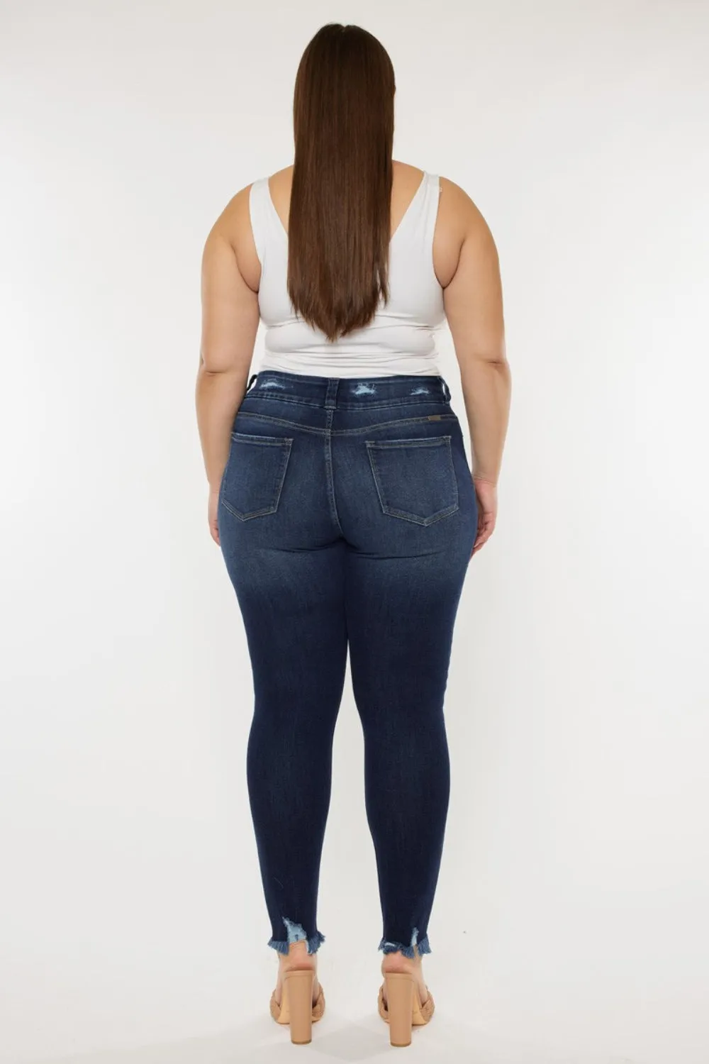 Bailey Cat's Whiskers Raw Hem High-Waist Jeans | Kancan