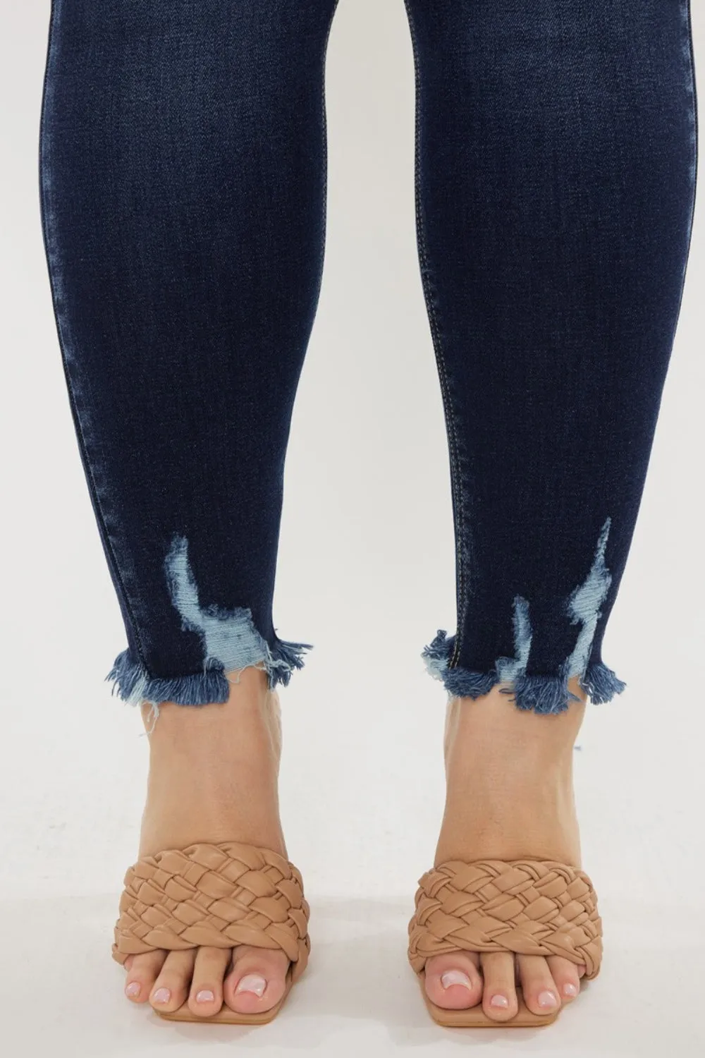 Bailey Cat's Whiskers Raw Hem High-Waist Jeans | Kancan