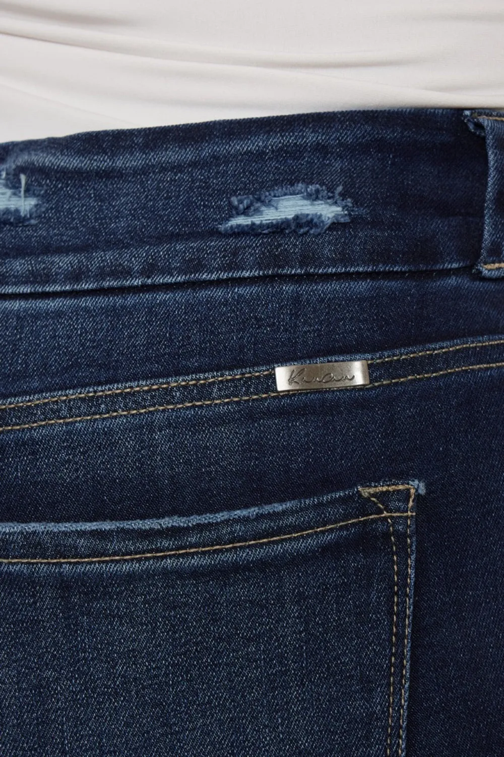 Bailey Cat's Whiskers Raw Hem High-Waist Jeans | Kancan