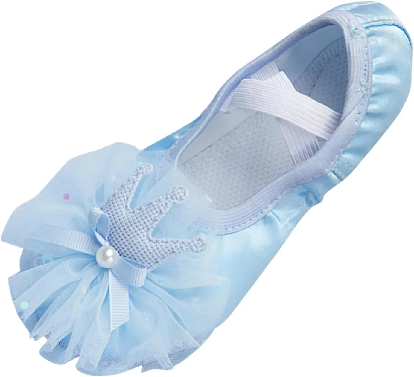 Ballet Shoes for Girls,Soft Leather Ballet Slippers No-Tie Warm Dance Yoga Practice Shoes for Toddler Girls