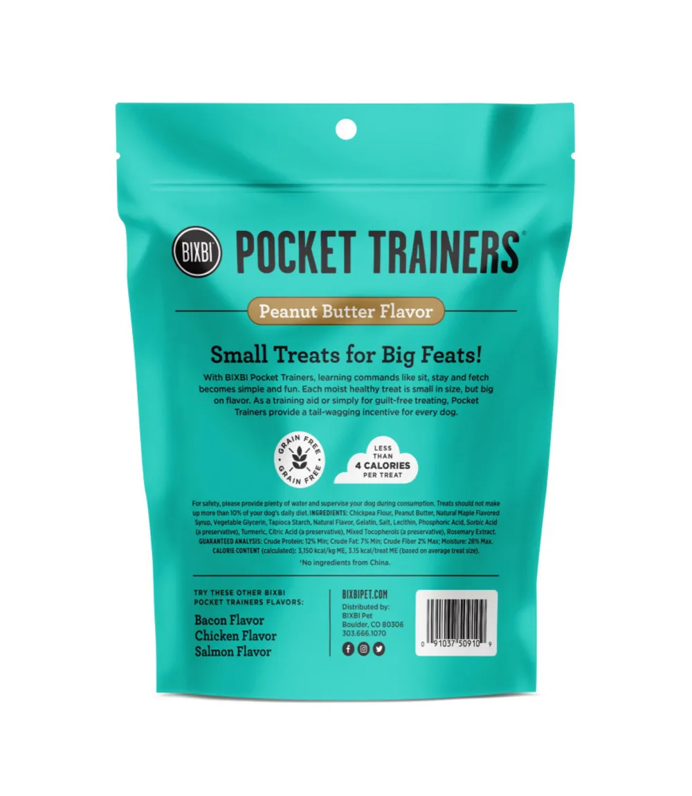 BIXBI Pocket Trainers Peanut Butter Dog Treats