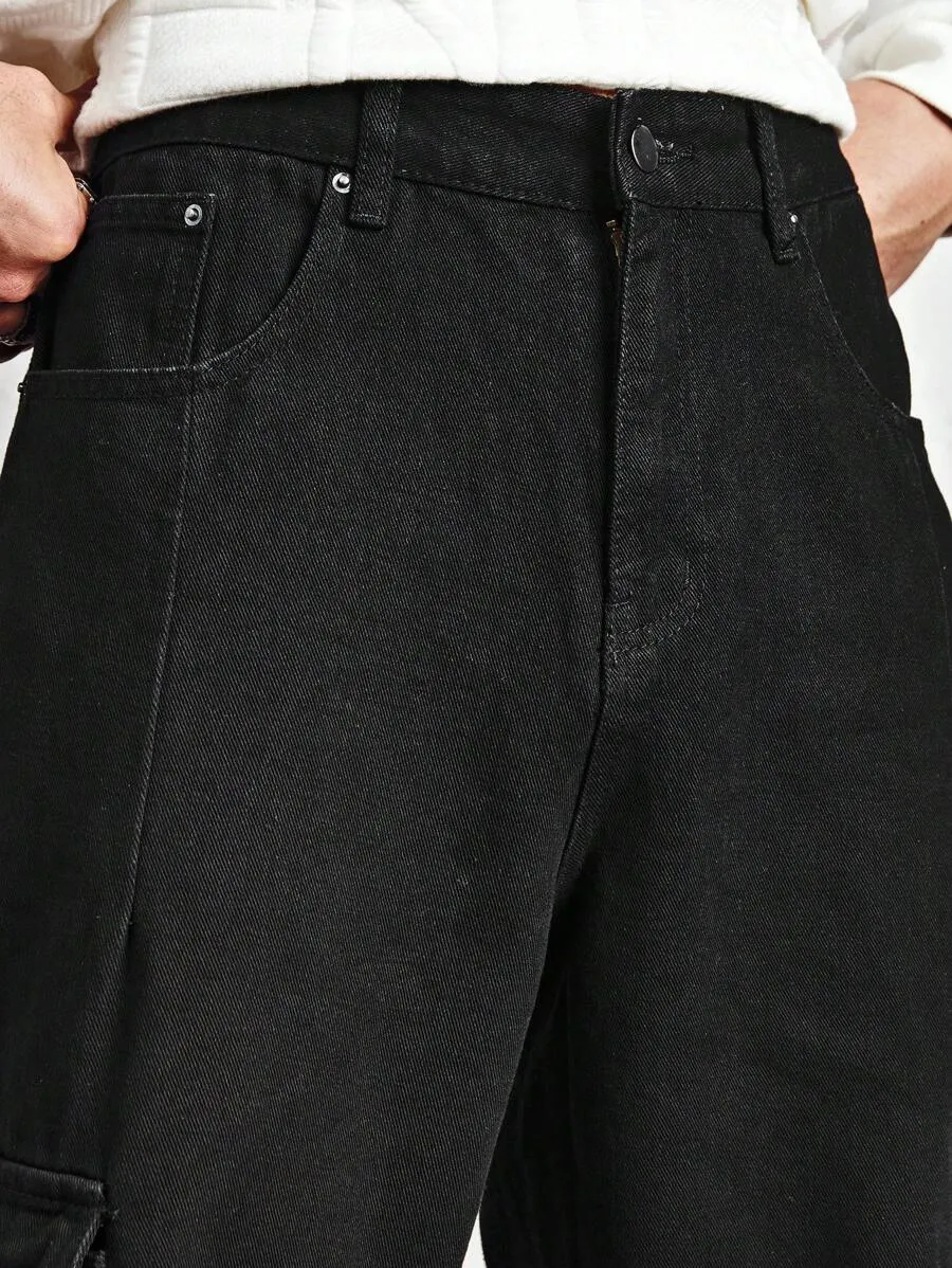 Black Baggy Men's Cargo Pants