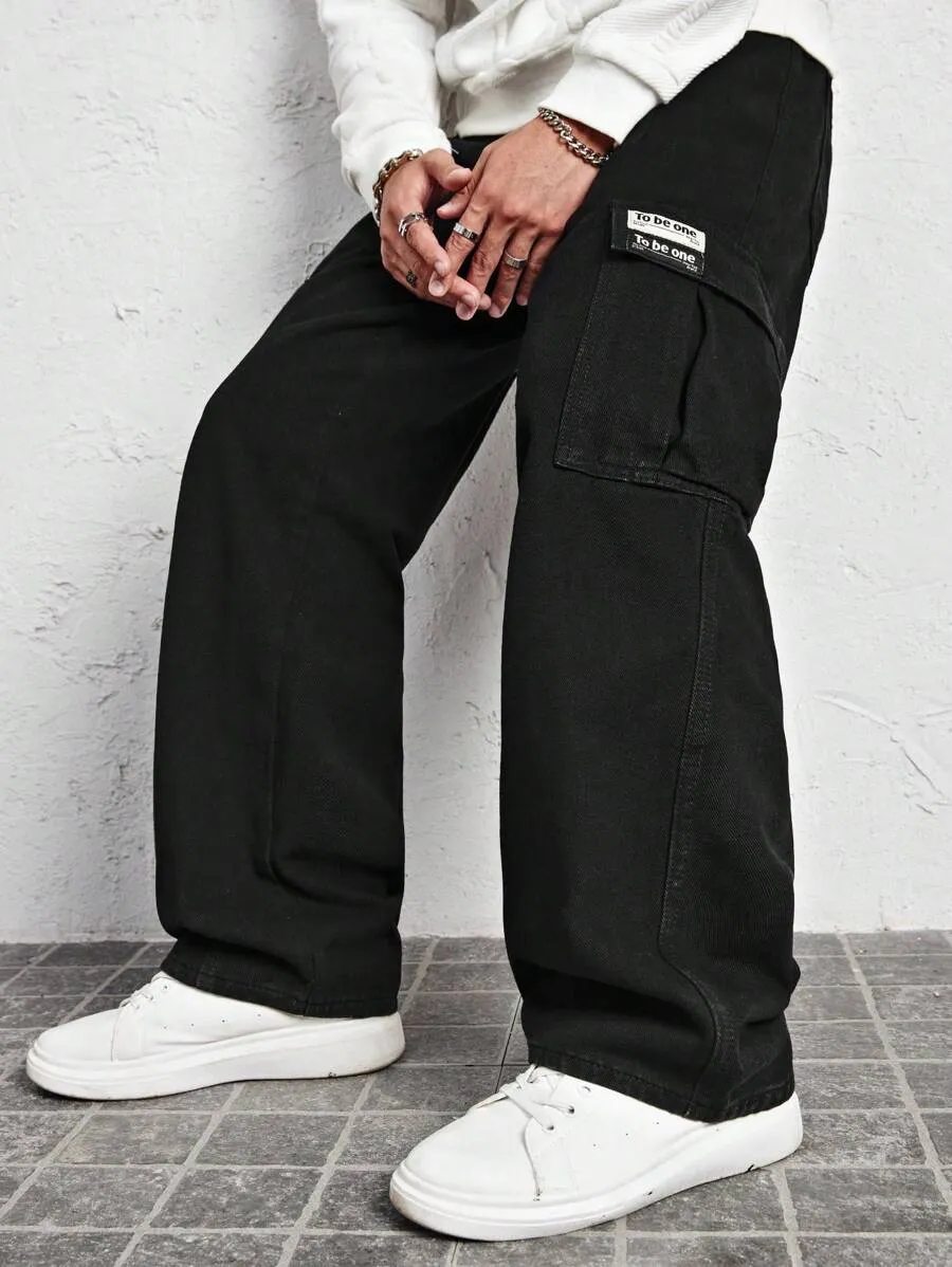 Black Baggy Men's Cargo Pants