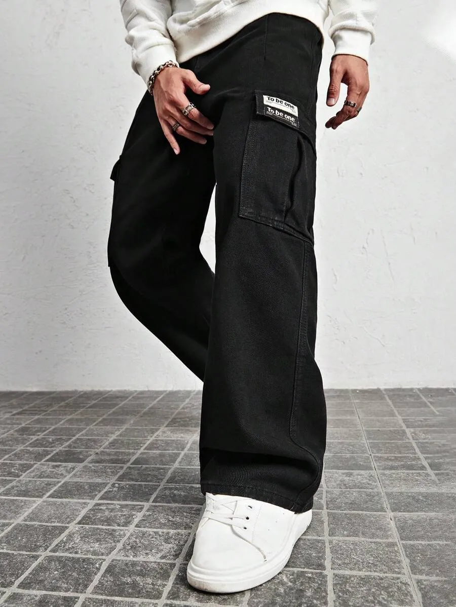 Black Baggy Men's Cargo Pants