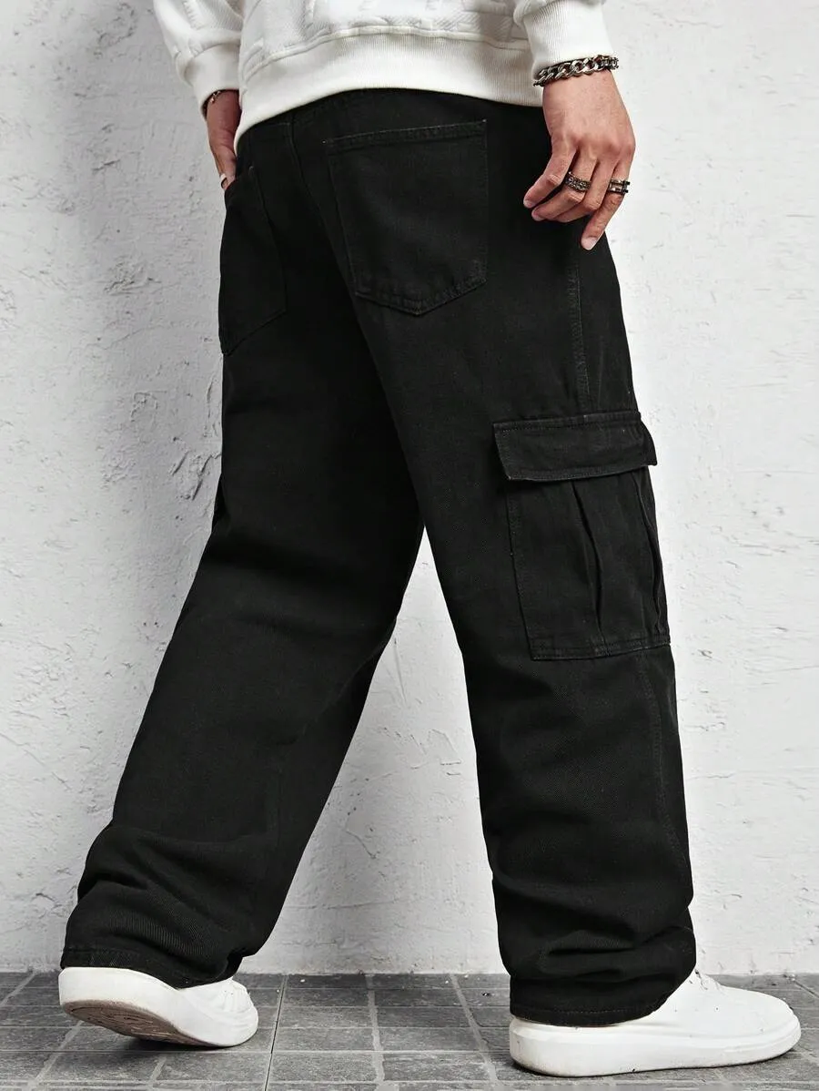 Black Baggy Men's Cargo Pants