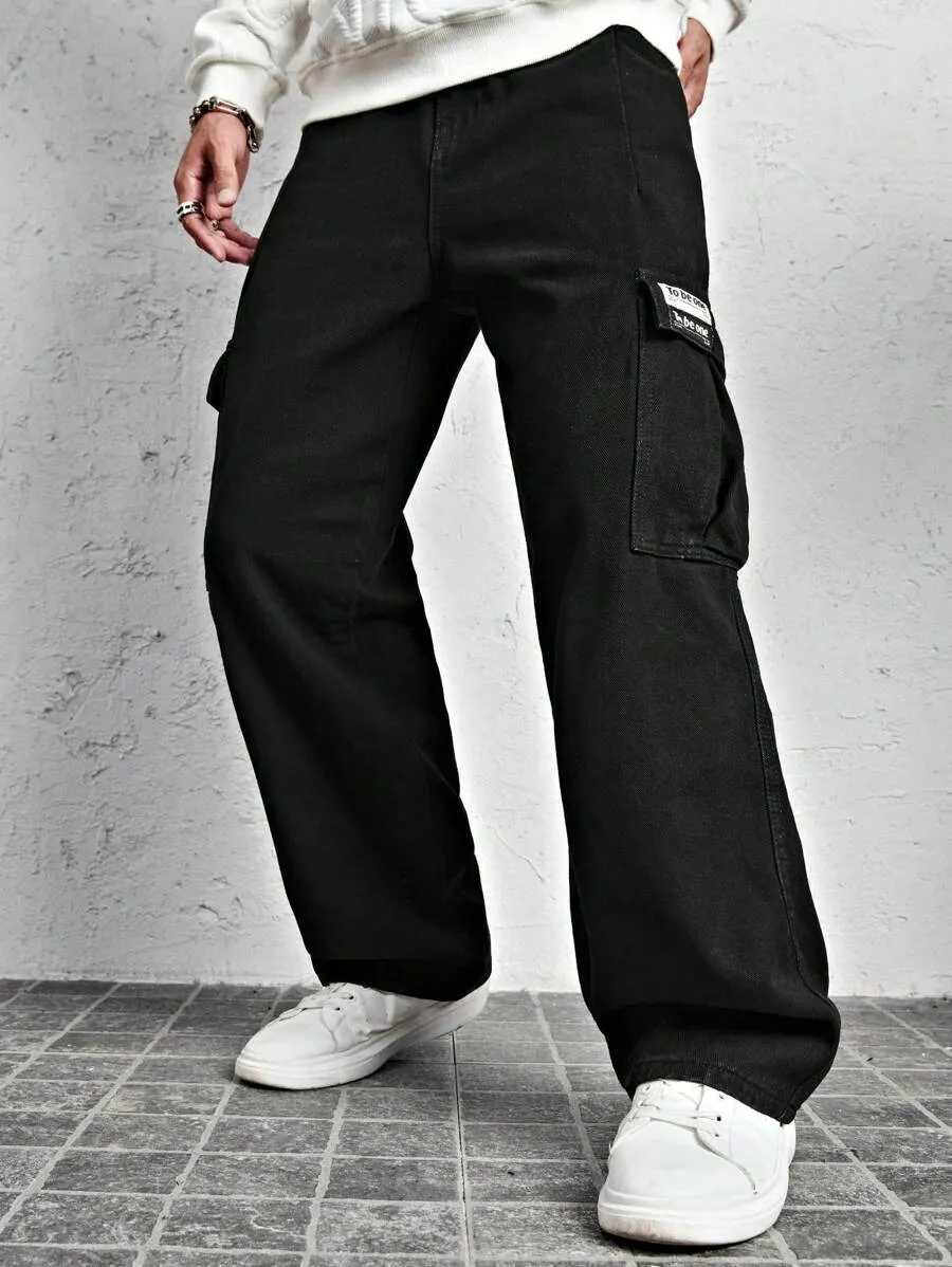Black Baggy Men's Cargo Pants