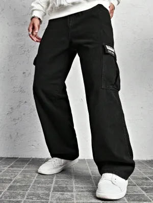 Black Baggy Men's Cargo Pants