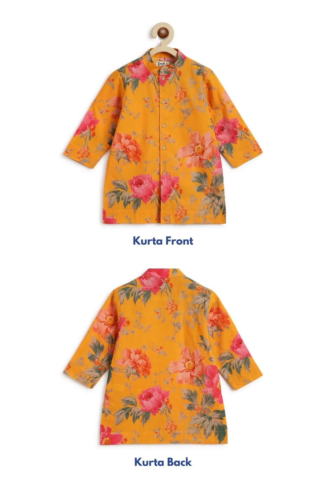 Blossom Bliss Kurta Pyjama Set - Yellow