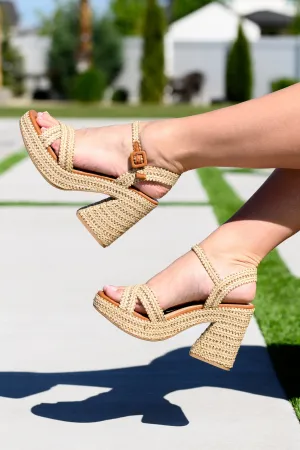 Bon Voyage Rope Woven Heel Shoes (Online Exclusive)