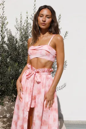 Born of Moonlight Crop Top Pink