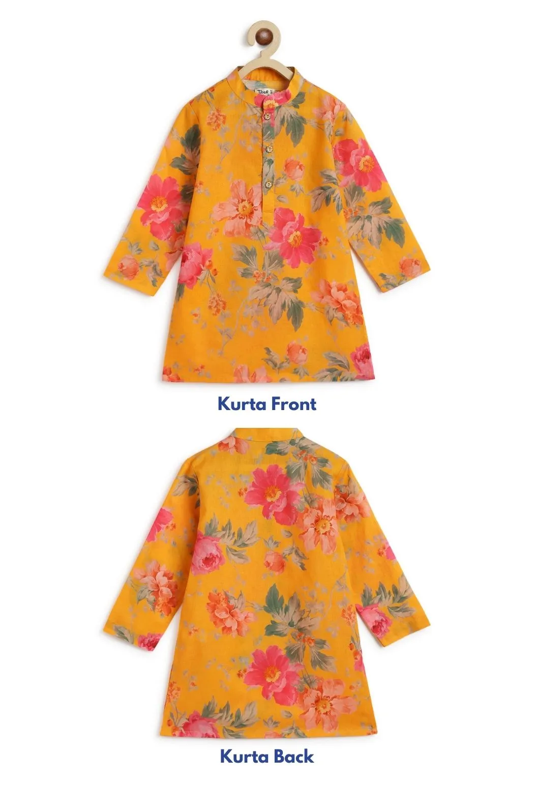 Budding Hero Kurta Pyjama Set - Yellow