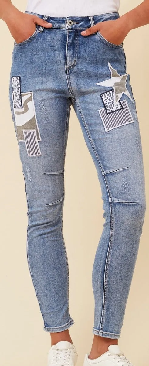 Cara Patchwork Jeans