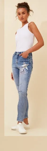 Cara Patchwork Jeans