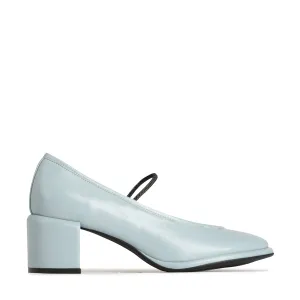 DARCELLA LEATHER BALLERINA HEELS