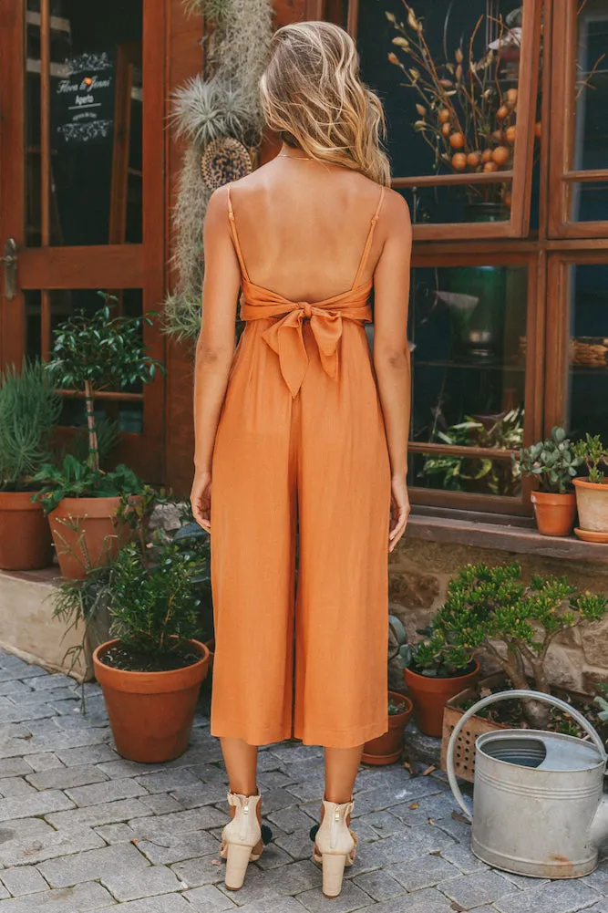 Fire And Love Jumpsuit Tan