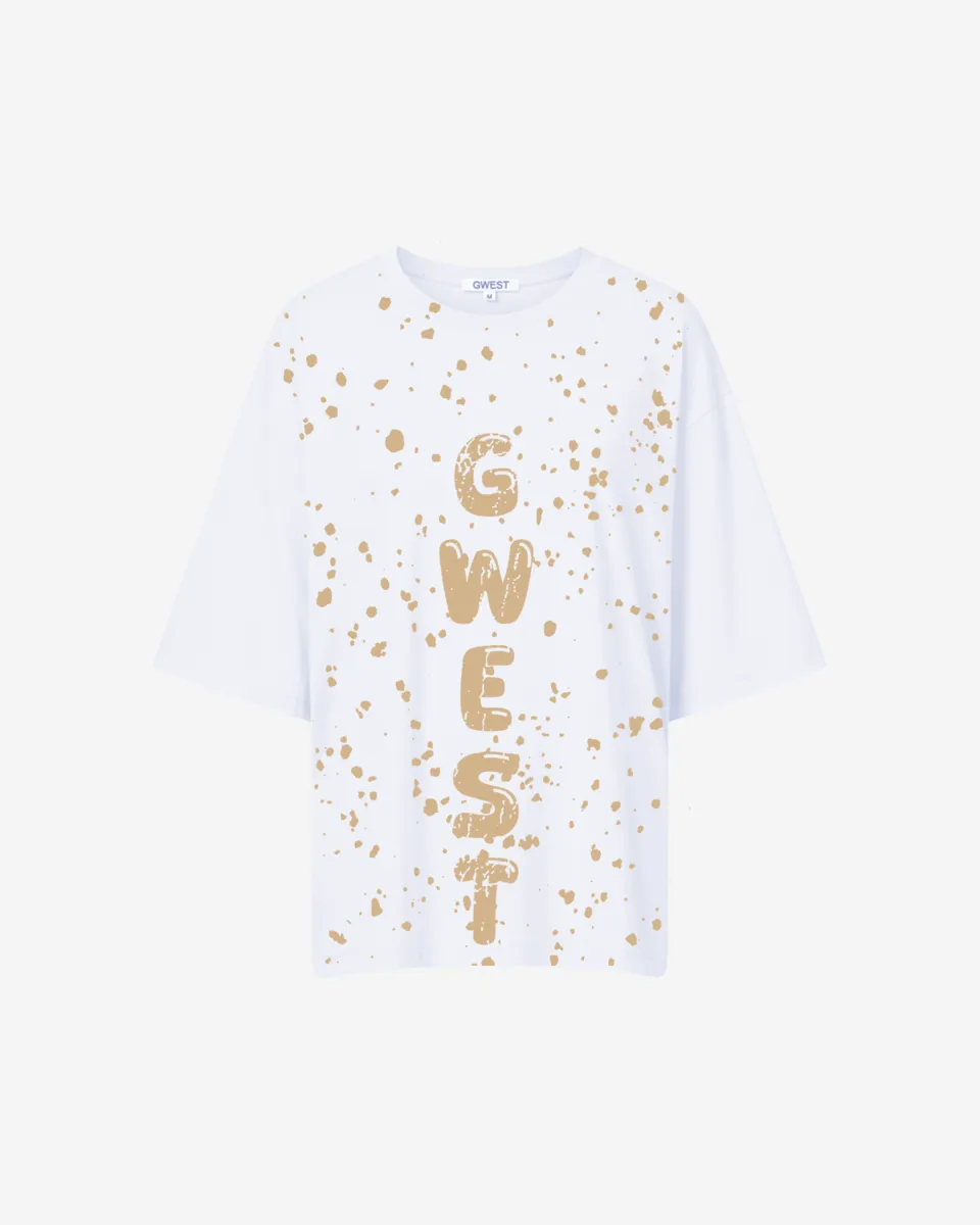 G West Oversized Splatter Tee -WOMEN