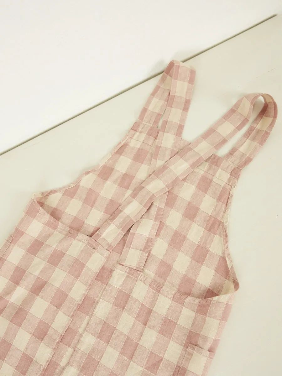 Gingham Linen Apron | Bois de Rose