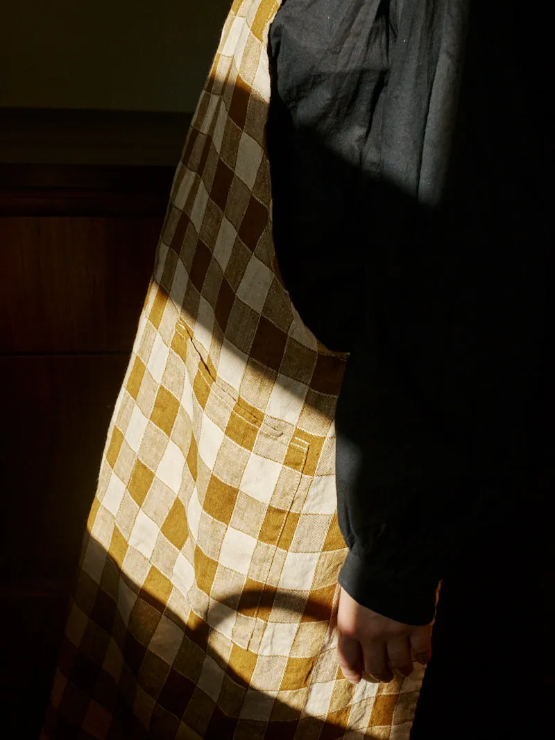 Gingham Linen Apron | Havane