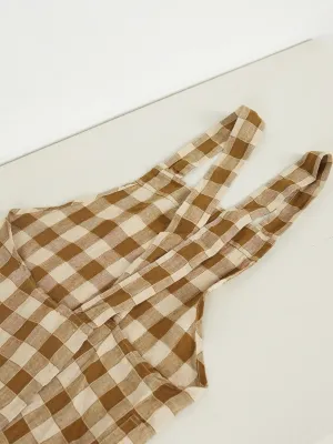 Gingham Linen Apron | Havane