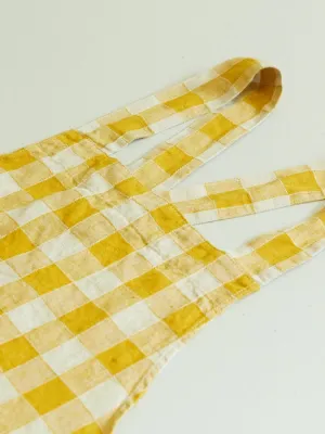 Gingham Linen Apron | Mangue