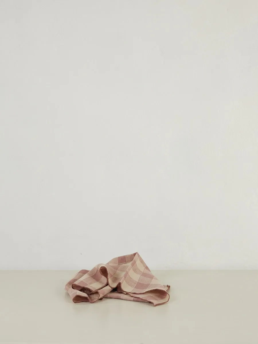 Gingham Linen Napkin | Bois de Rose | Set of 2