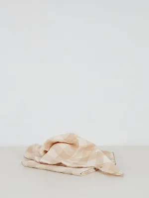 Gingham Linen Napkin | Crme | Set of 2