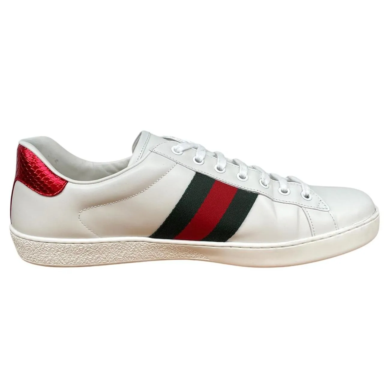 Gucci Ace Bee Embroidery Trainers UK 11.5
