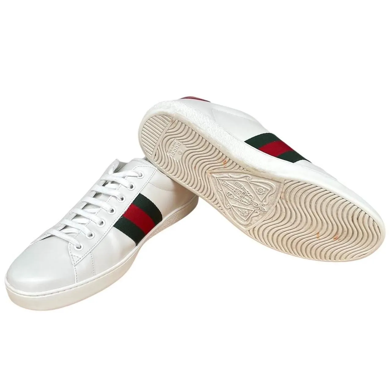 Gucci Ace Bee Embroidery Trainers UK 11.5