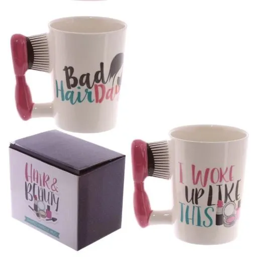 Hair Brush Ceramic Mug