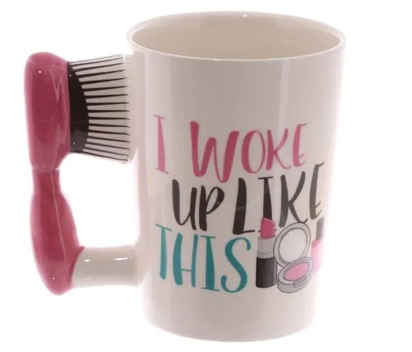 Hair Brush Ceramic Mug