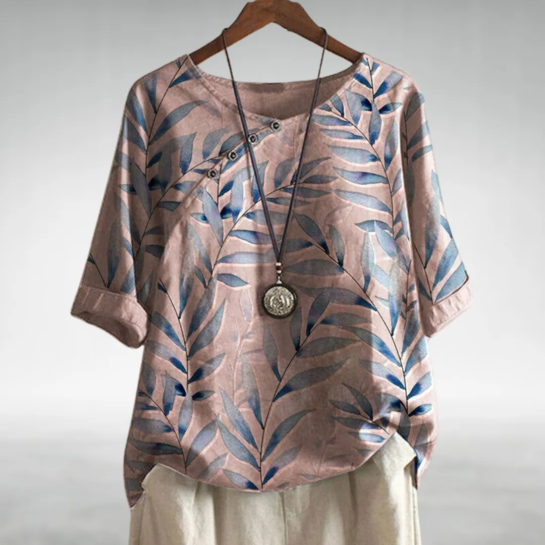 Helene | Casual Relaxed Floral Women's Shirt
