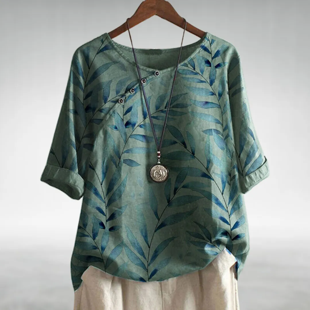 Helene | Casual Relaxed Floral Women's Shirt