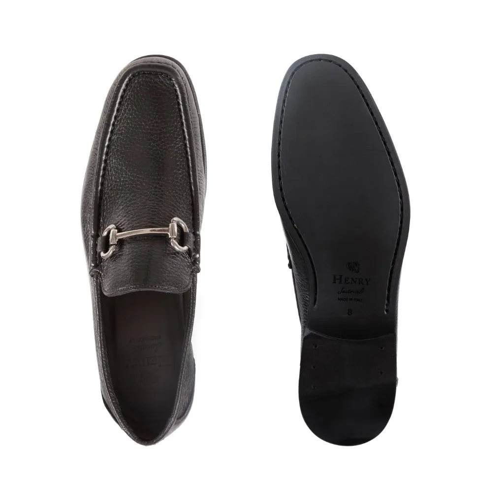 HENRY SARTORIAL Deerskin Moccasin BLACK
