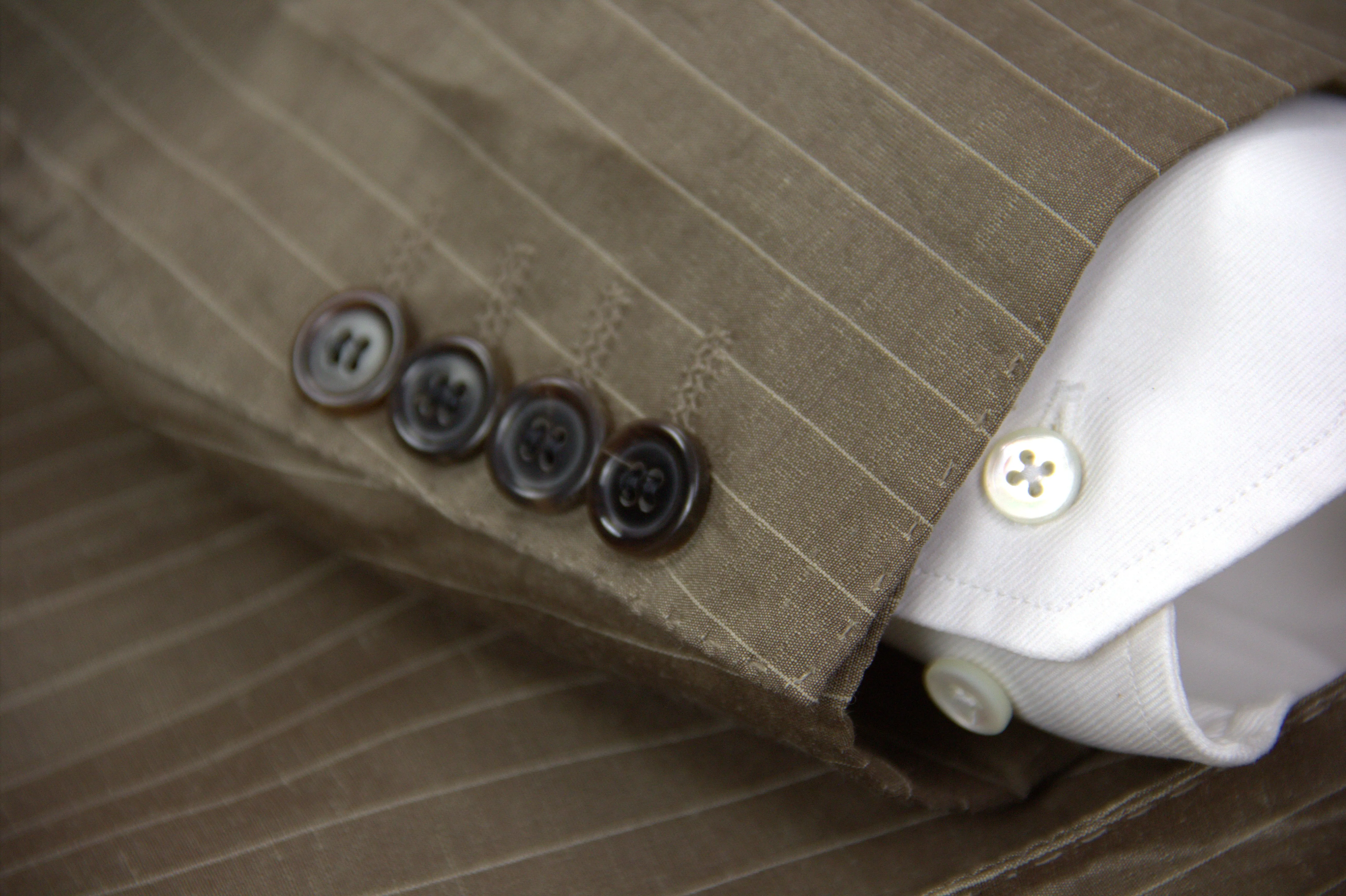 HUGO BOSS Linen & Silk Striped Summer Blazer, US 40R, EU 50