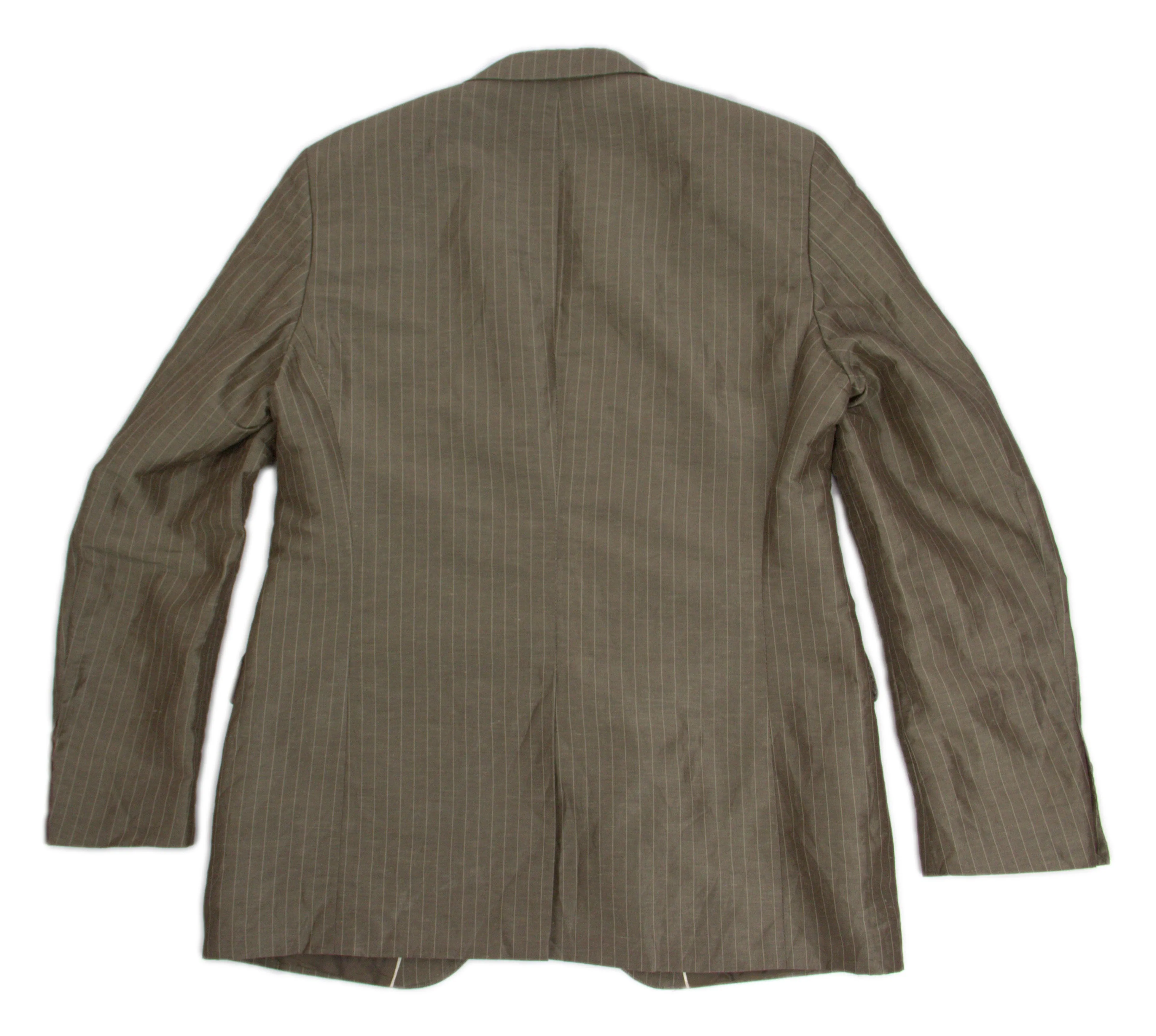 HUGO BOSS Linen & Silk Striped Summer Blazer, US 40R, EU 50