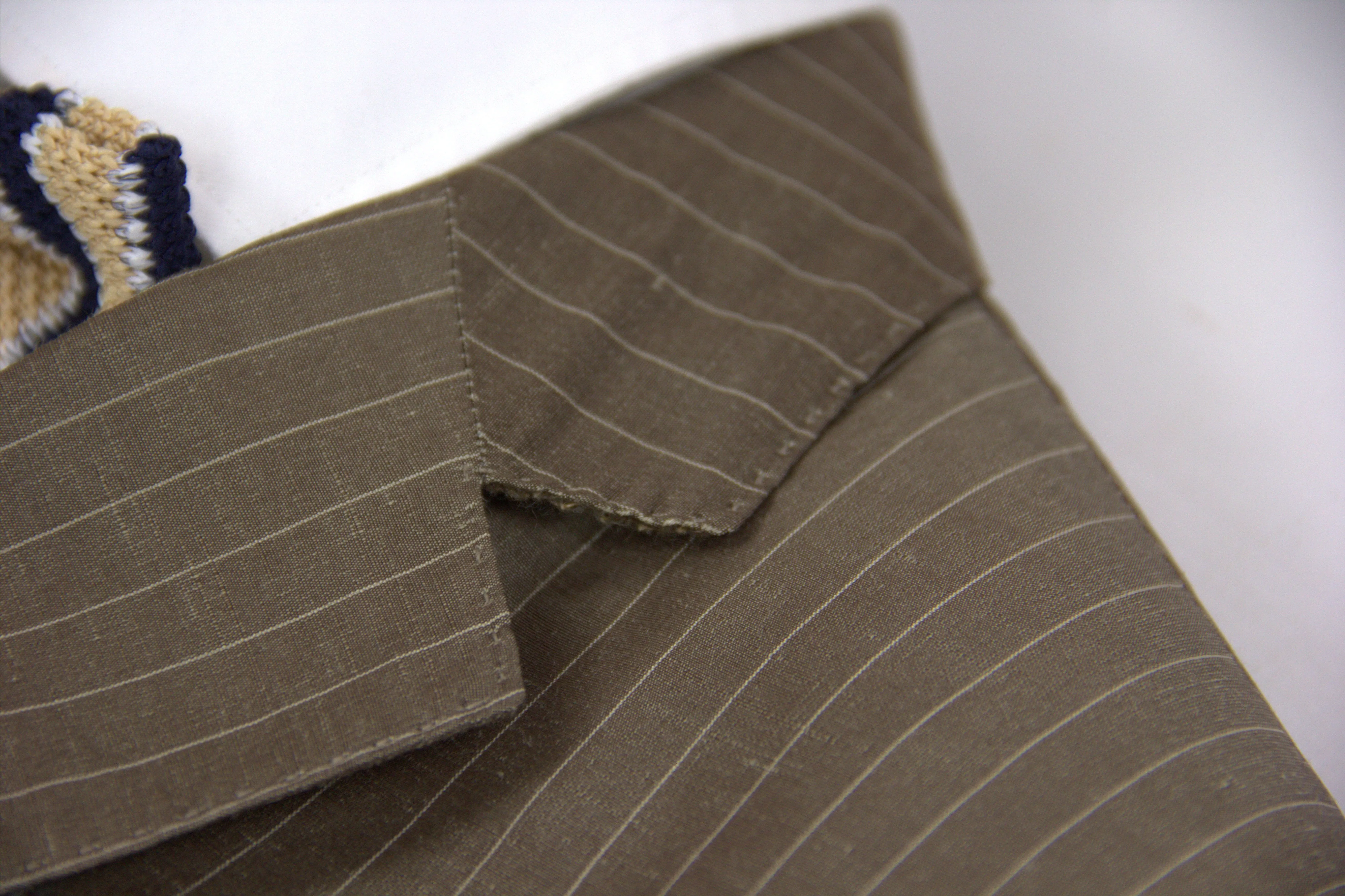 HUGO BOSS Linen & Silk Striped Summer Blazer, US 40R, EU 50