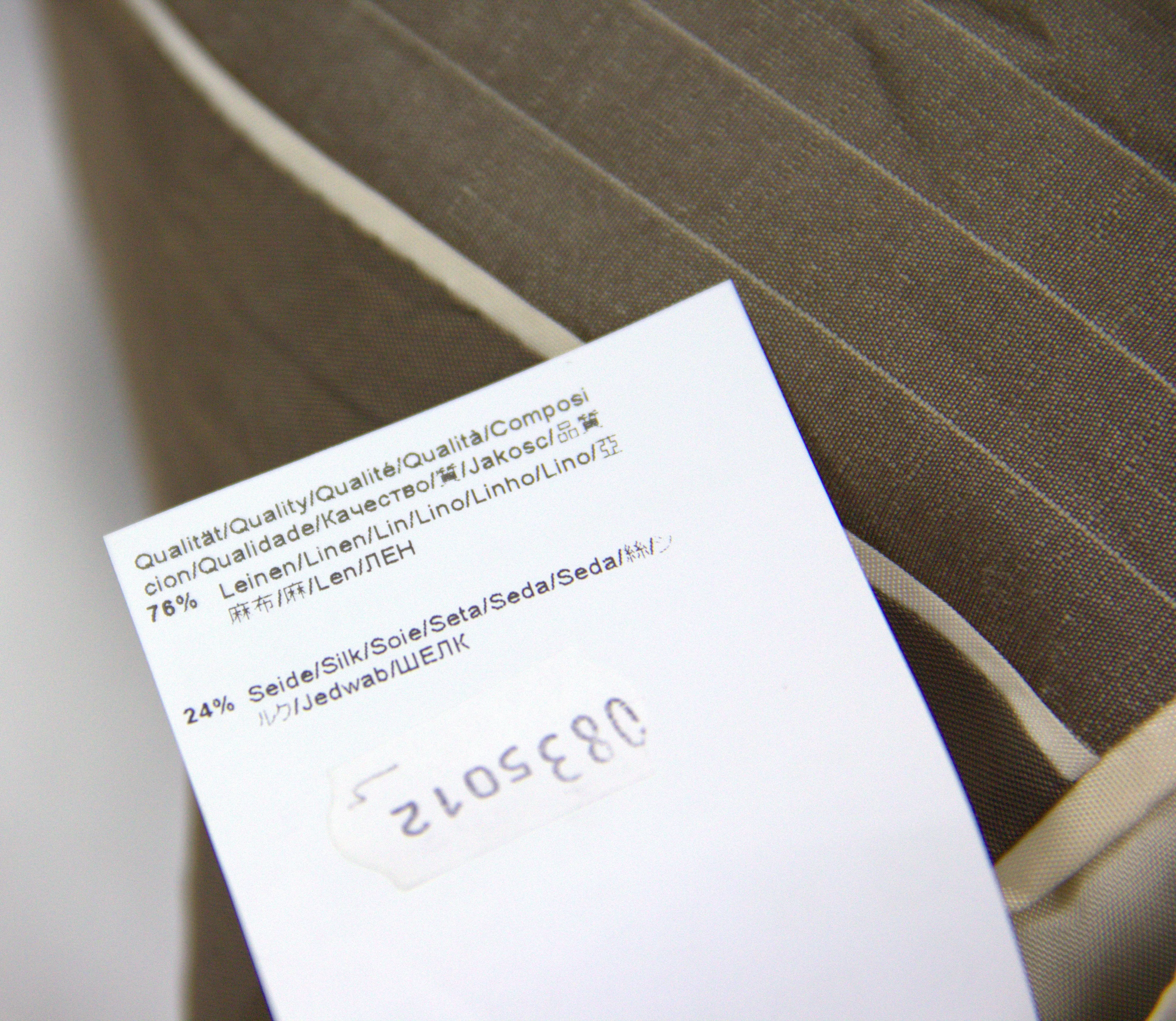 HUGO BOSS Linen & Silk Striped Summer Blazer, US 40R, EU 50
