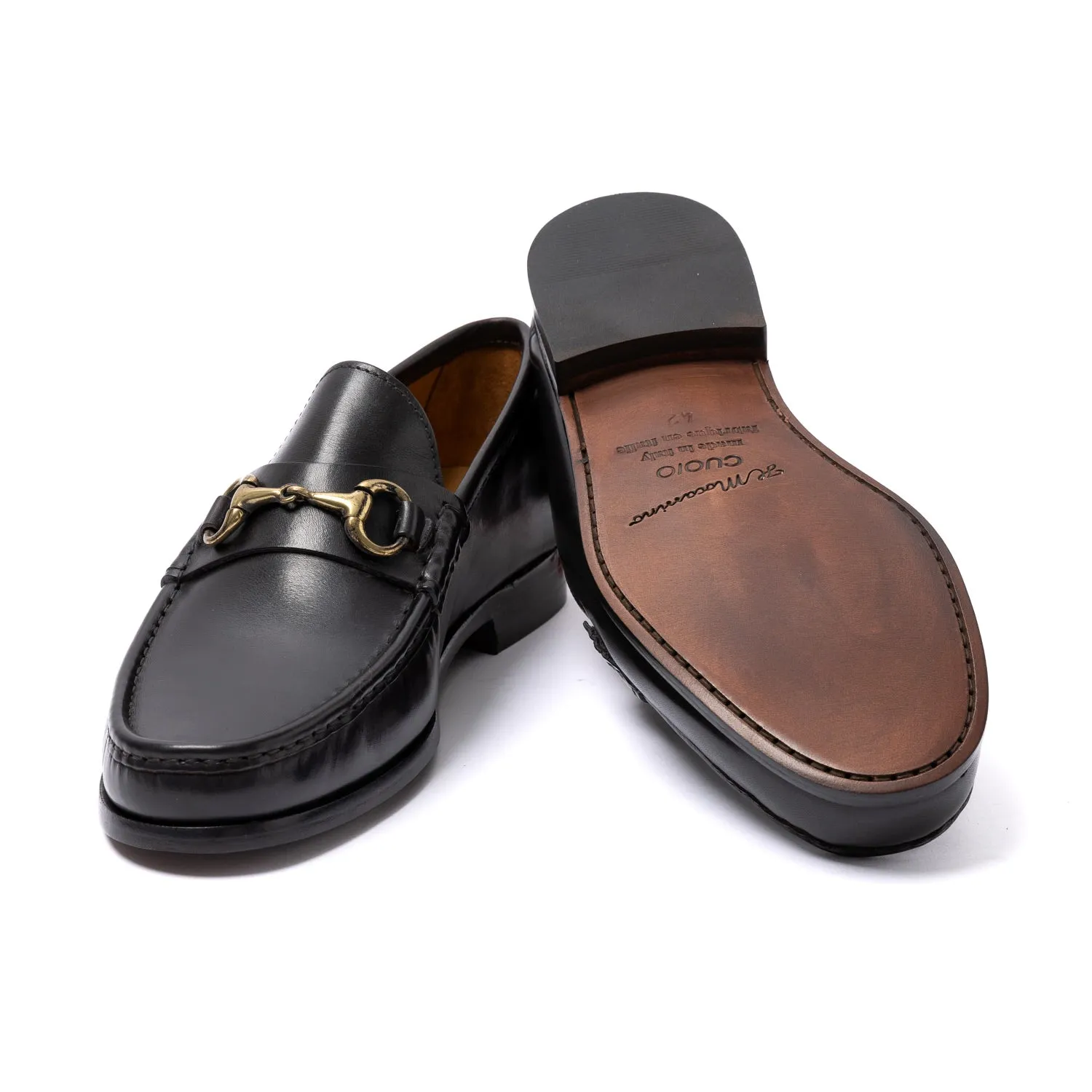 Il Mocassino Exclusive x MJ: Horsebit Loafer "Via Condotti" made of Calfskin