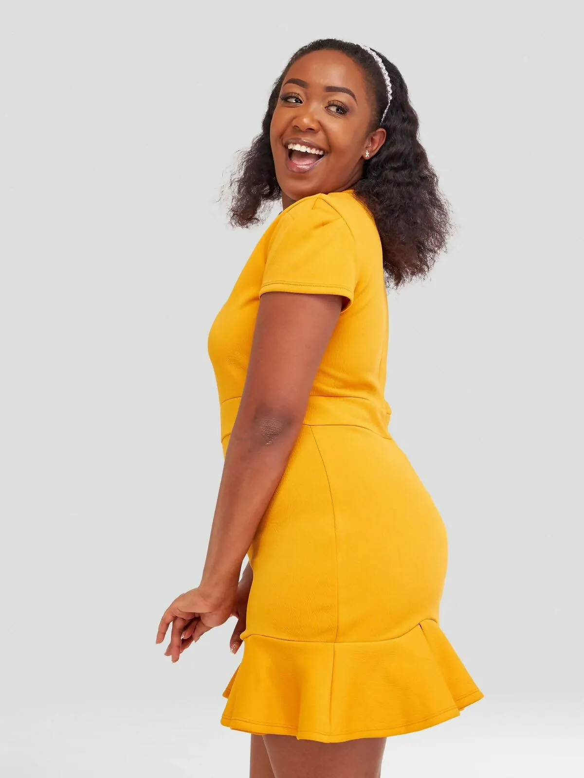 Jem Africa Kamene Mini Dress - Mustard