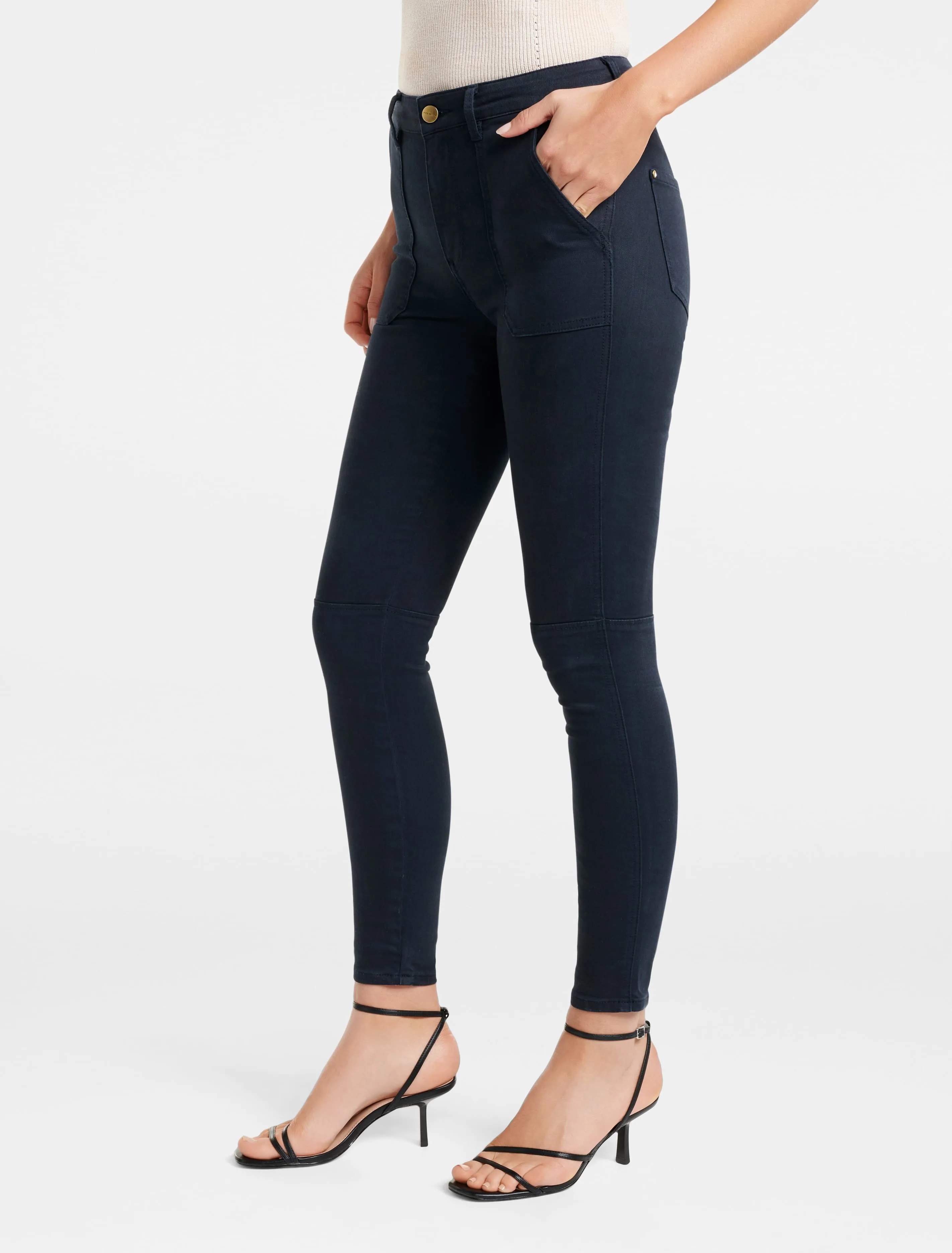 Jessie Mid Rise Cargo Jean