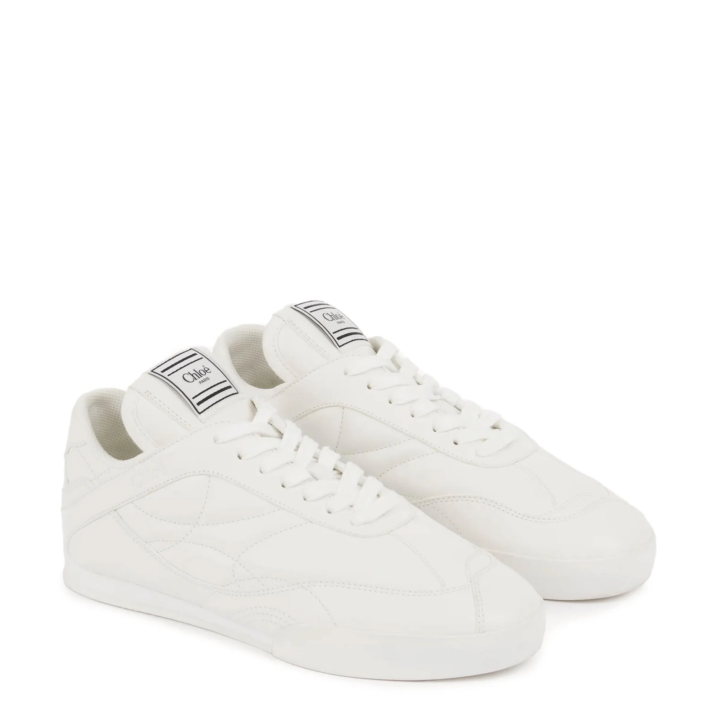 Kick Leather Sneakers, White Leather