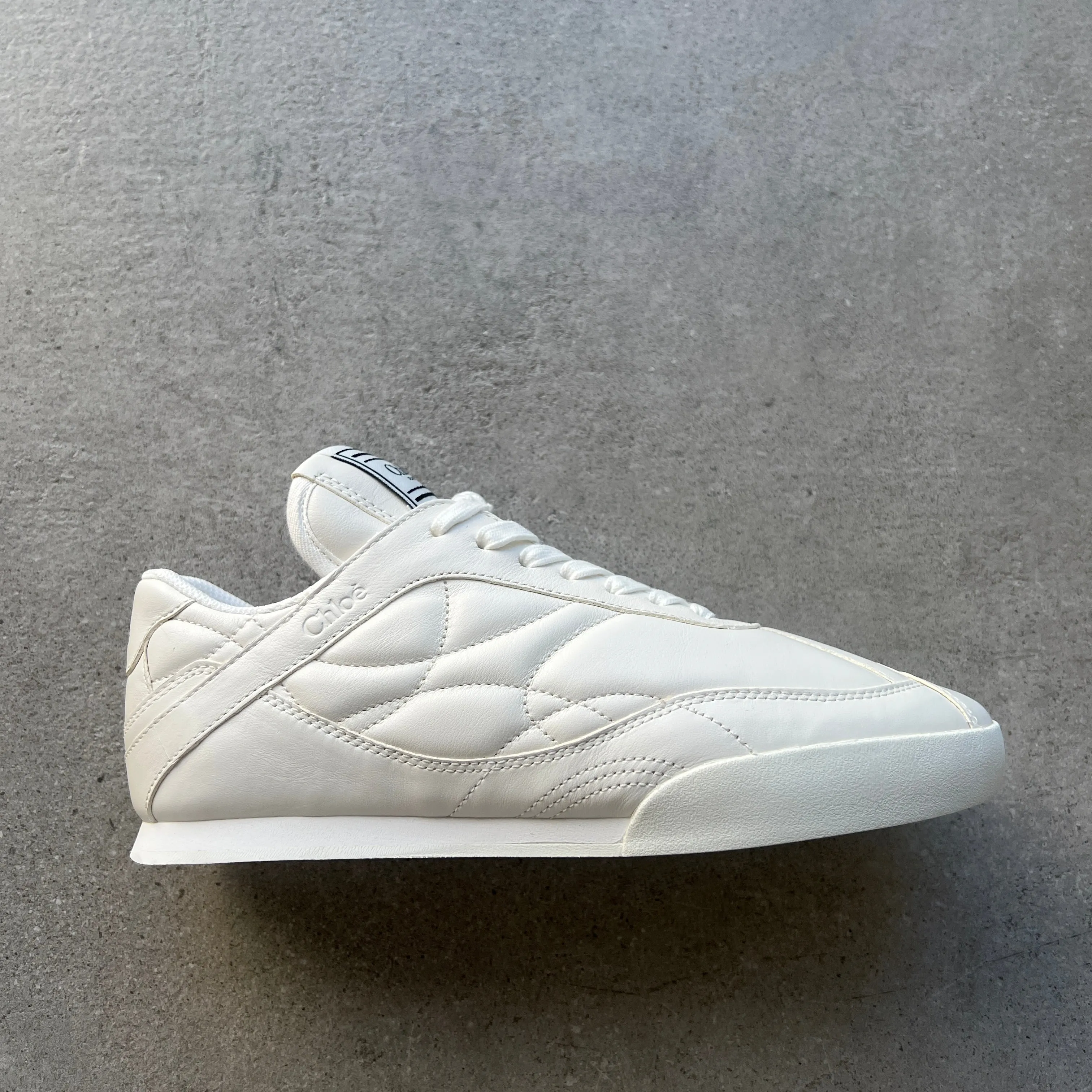 Kick Leather Sneakers, White Leather