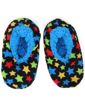 Kids' Starry Sky Sherpa-Lined Non-Skid Slippers