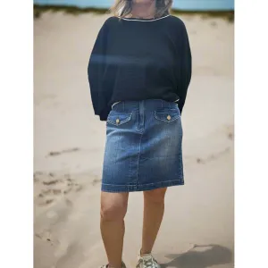Kut Rosetta Denim Skirt