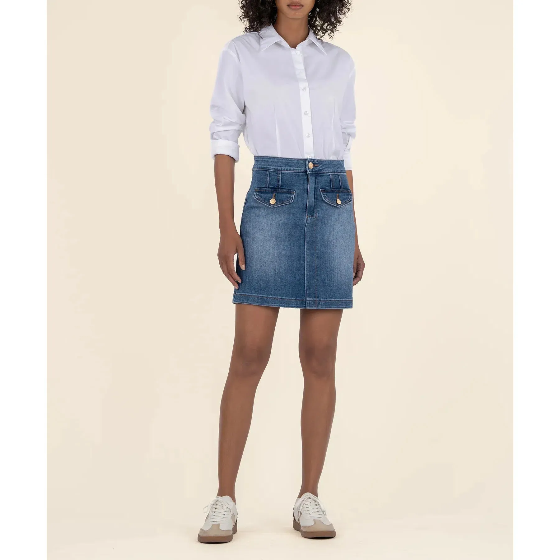 Kut Rosetta Denim Skirt